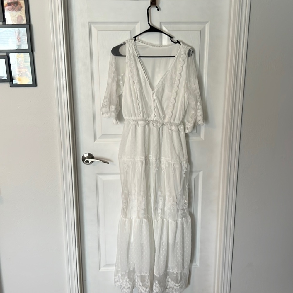 White dress size medium